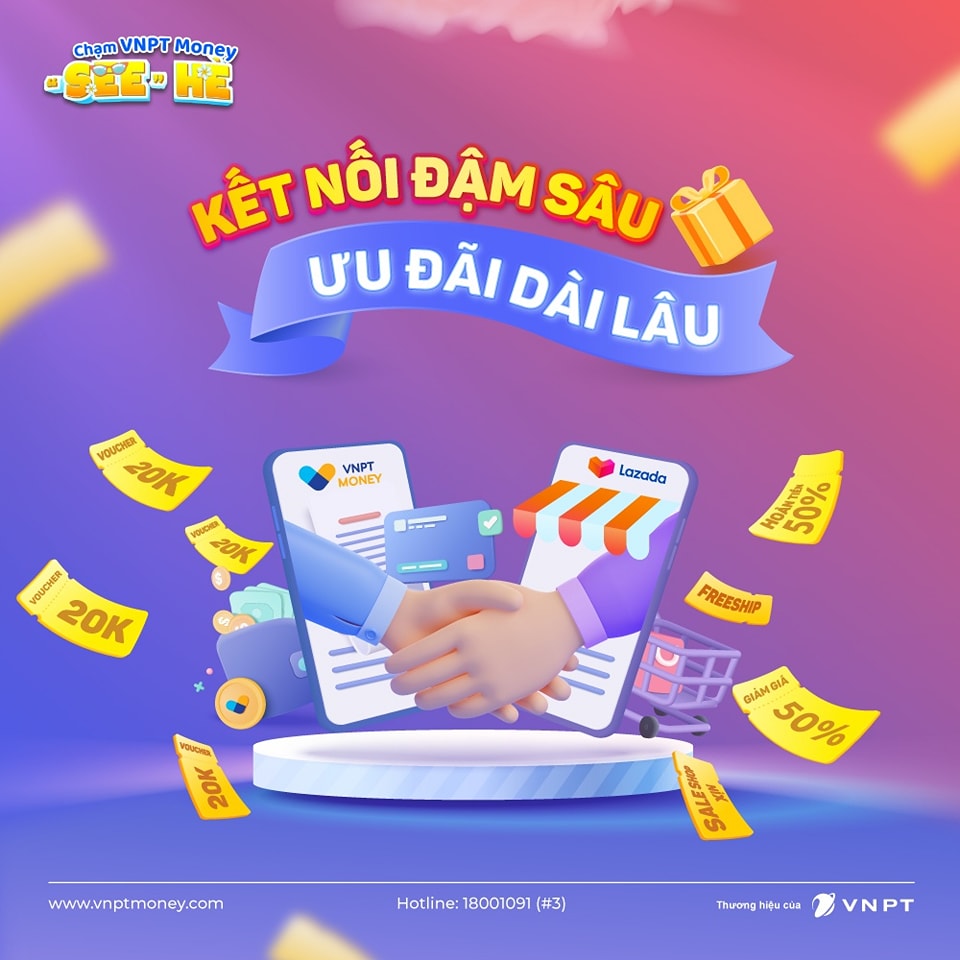 VNPT Money phối hợp cùng Lazada